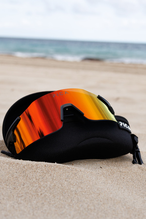 Okulary sportowe PICA ORRU czerwone fotochromowe