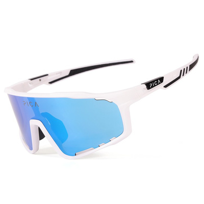 Okulary sportowe PICA STRIX białe / 3 pary soczewek