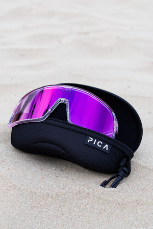 Okulary sportowe PICA OLOR purpurowe fotochromowe