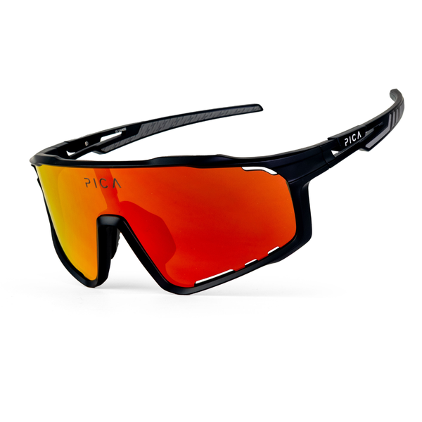 Okulary sportowe PICA STRIX czarne / 3 pary soczewek